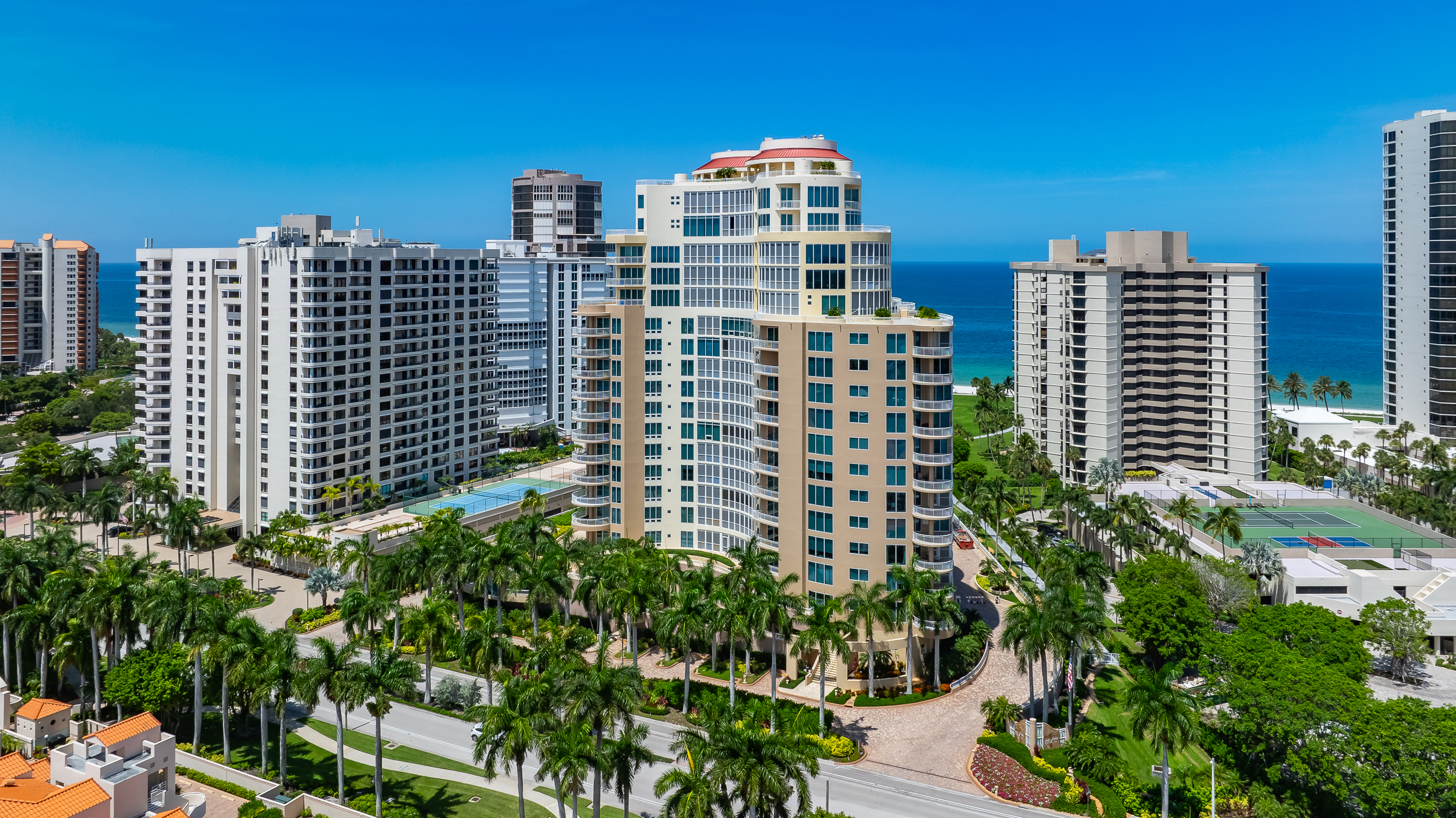 Park Shore North Naples Aerial Stock Photography