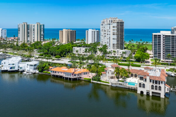 Park Shore South Naples Aerial Stock Photography