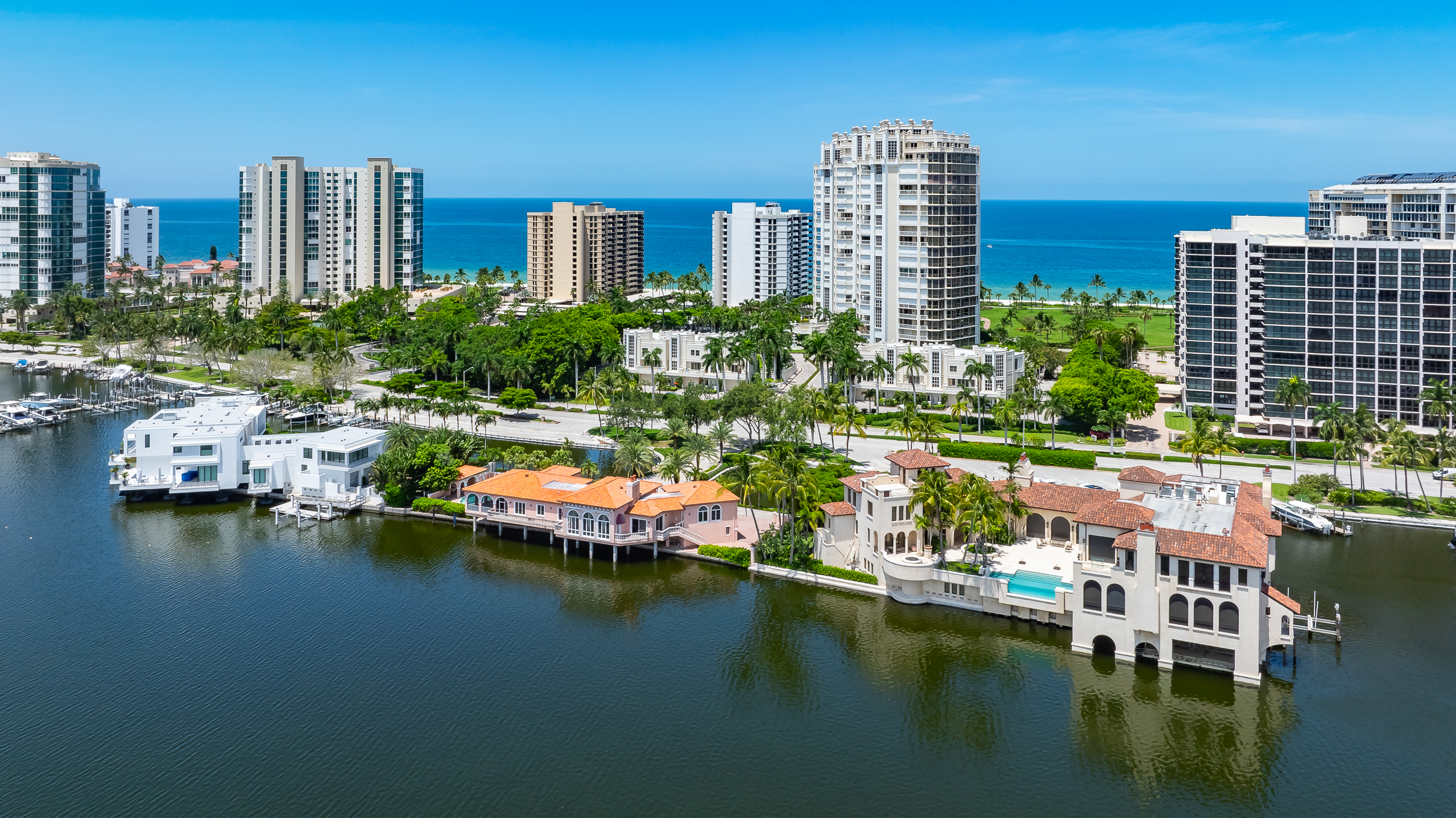 Park Shore South Naples Aerial Stock Photography