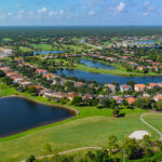 Valencia Golf Naples Aerial Stock Photography