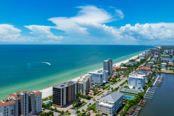 Vanderbilt Beach Naples Aerial Stock Photography-2