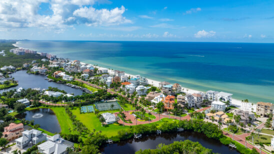 Barefoot Beach Bonita Springs Aerial Stock Photography-3