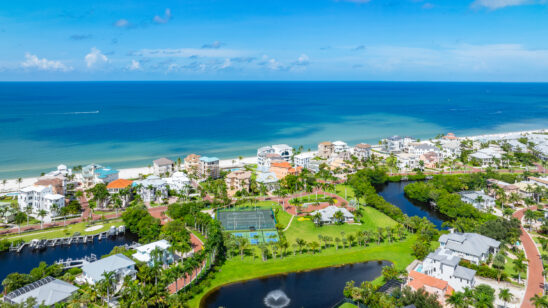 Barefoot Beach Bonita Springs Aerial Stock Photography-5