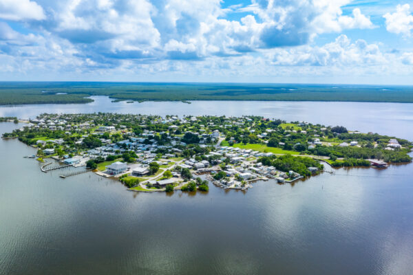 Chokoloskee Island Everglades Aerial Stock Photography