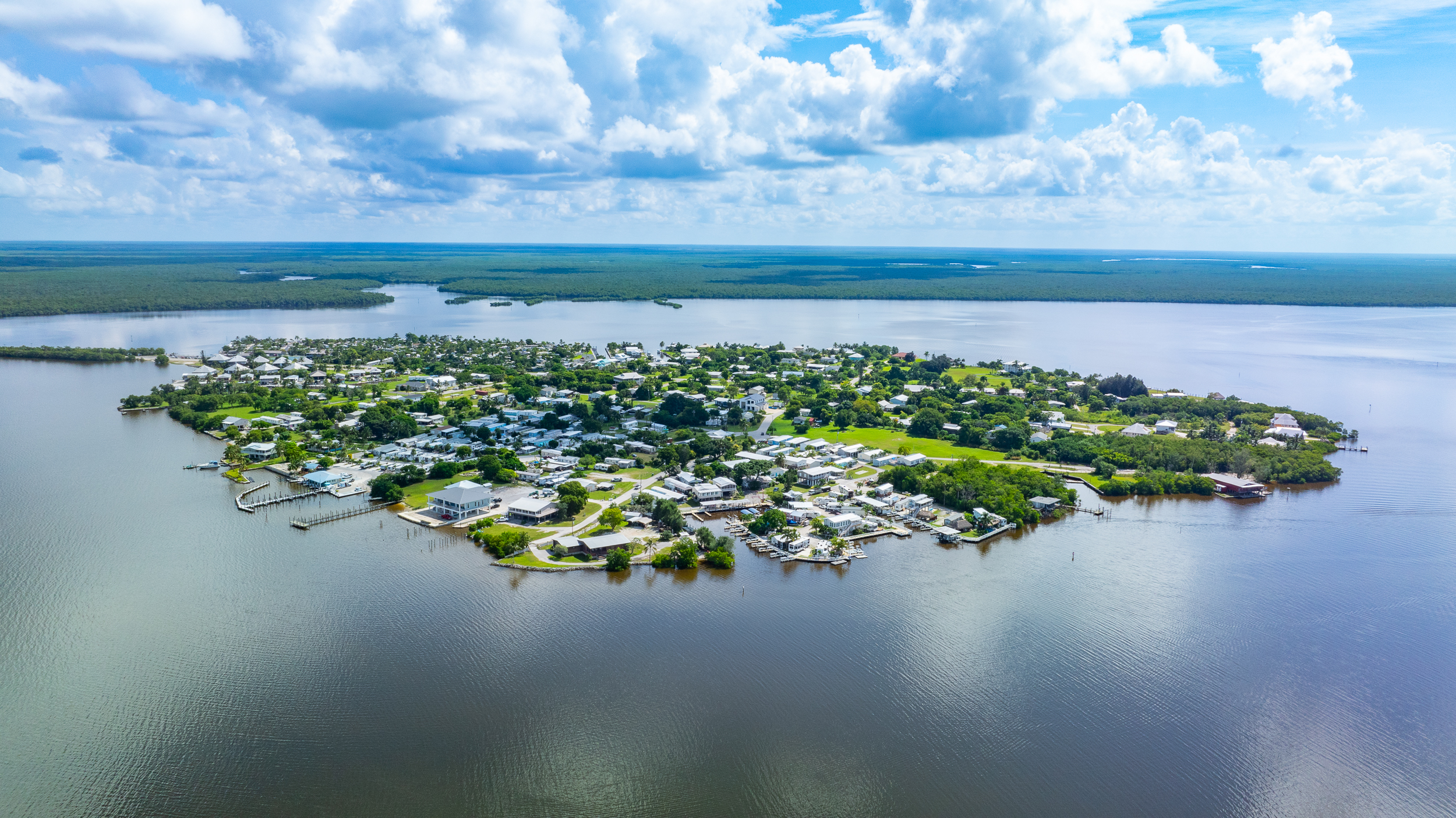 Chokoloskee Island Everglades Aerial Stock Photography