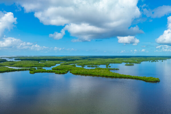 Ten Thousands Islands Everglades National Park Aerial Stock Photography
