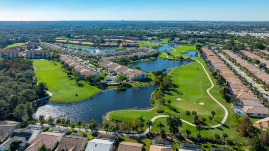 Glen Eagle Golf Naples Aerial Stock Photography