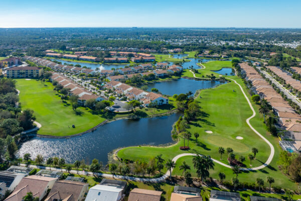 Glen Eagle Golf Naples Aerial Stock Photography