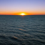 Moorings Beach Sunset Naples Aerial Stock Photography