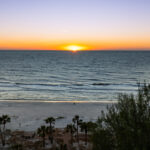 Moorings Beach Sunset Naples Aerial Stock Photography-2