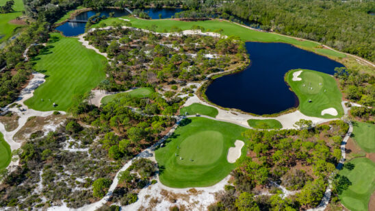 Old Collier Golf Naples Aerial Stock Photography-4