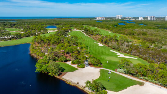 Old Collier Golf Naples Aerial Stock Photography