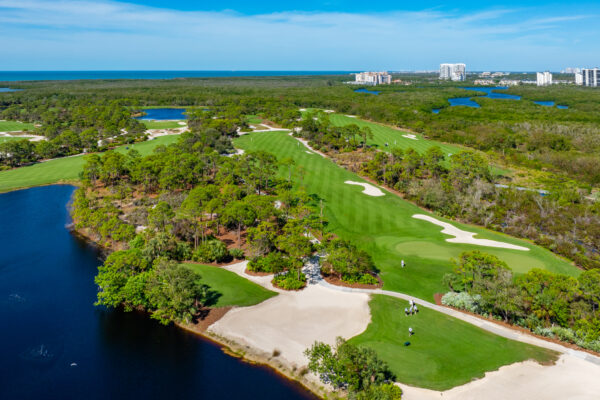 Old Collier Golf Naples Aerial Stock Photography