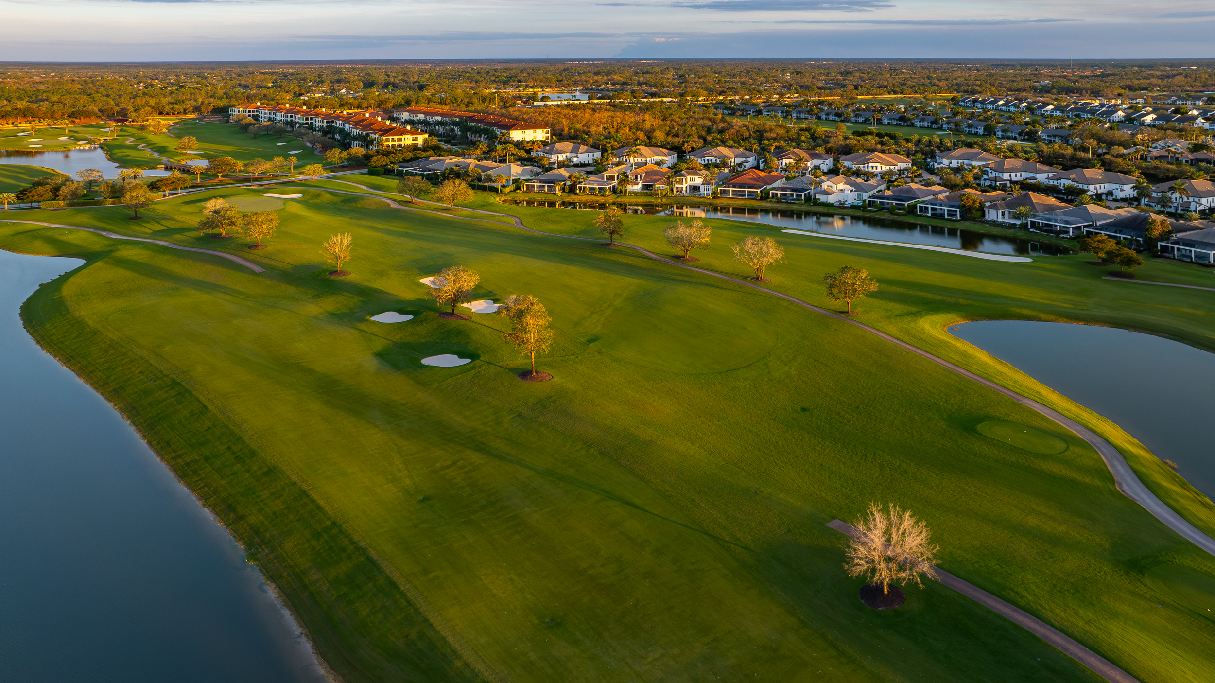 Talis Park Twilight Naples Aerial Stock Photography_-2
