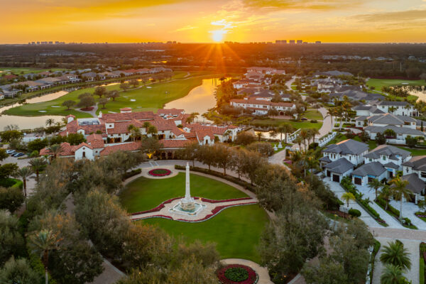 Talis Park Twilight Naples Aerial Stock Photography_-5