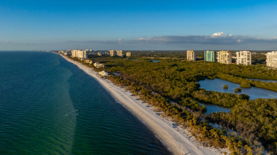 Pelican Bay Naples Aerial Stock Photography