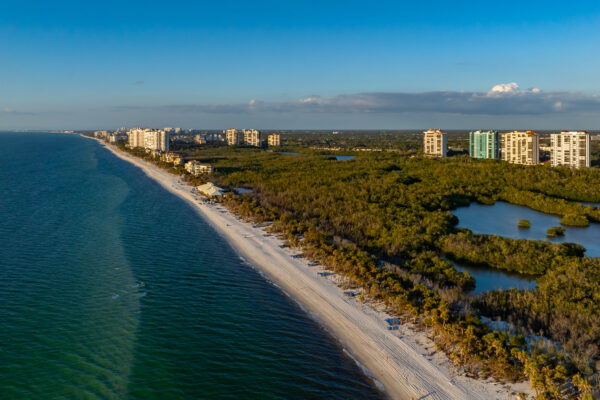 Pelican Bay Naples Aerial Stock Photography