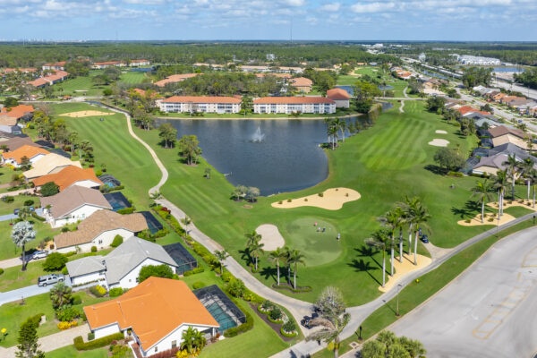 Royal Wood Golf Naples Aerial Stock Photography-5