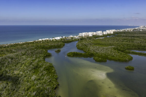 Barefoot Beach Bonita from Bay Forest Naples Aerial Stock Photography-2
