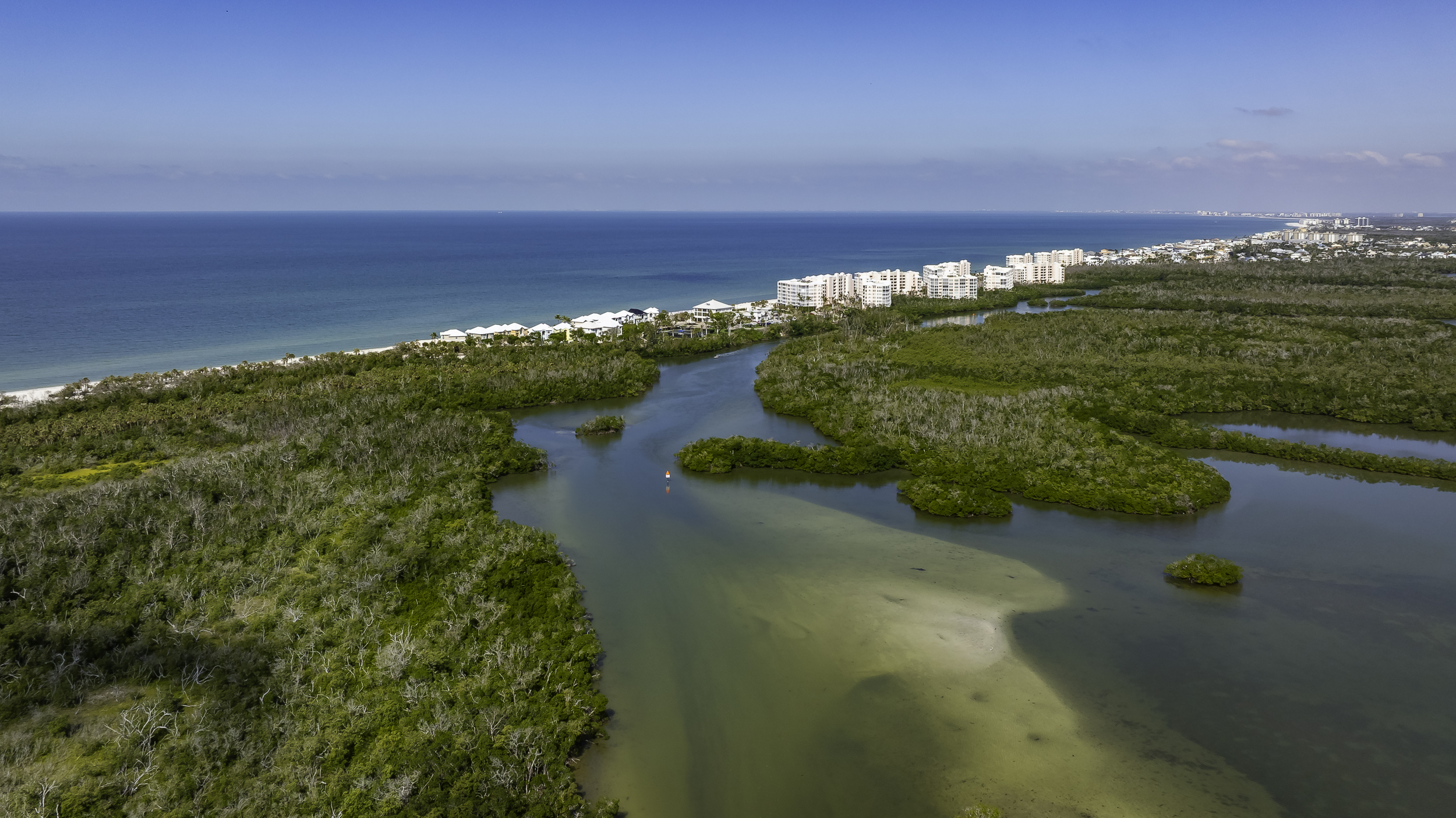 Barefoot Beach Bonita from Bay Forest Naples Aerial Stock Photography-2