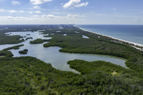 Barefoot Beach Bonita from Bay Forest Naples Aerial Stock Photography-4