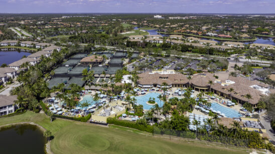 Lely Golf and Tennis Country Players Club Naples Aerial Stock Photography