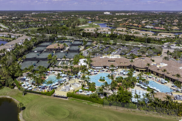 Lely Golf and Tennis Country Players Club Naples Aerial Stock Photography