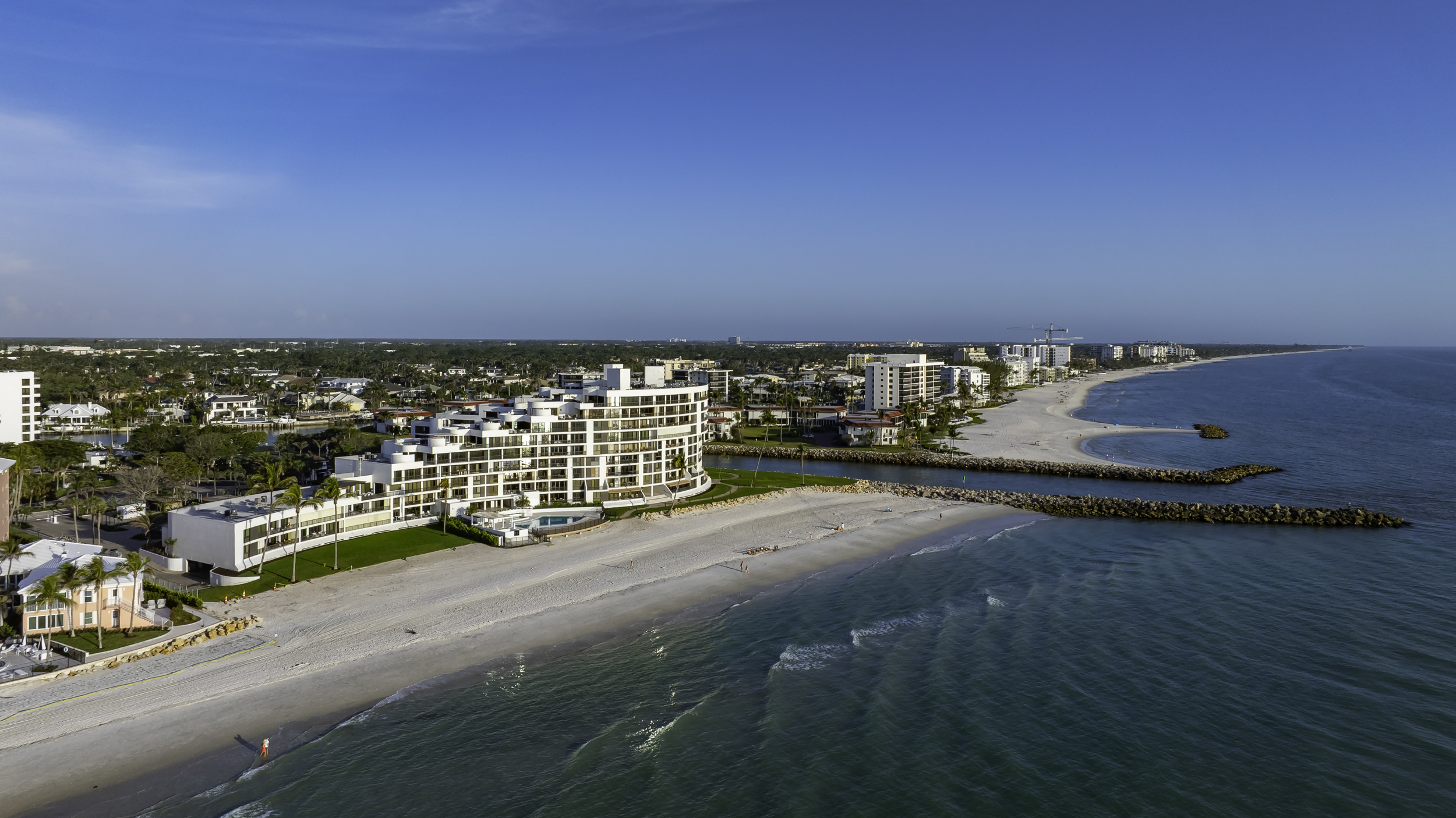 Admiralty Point Doctors Pass Naples Aerial Stock Photography-4