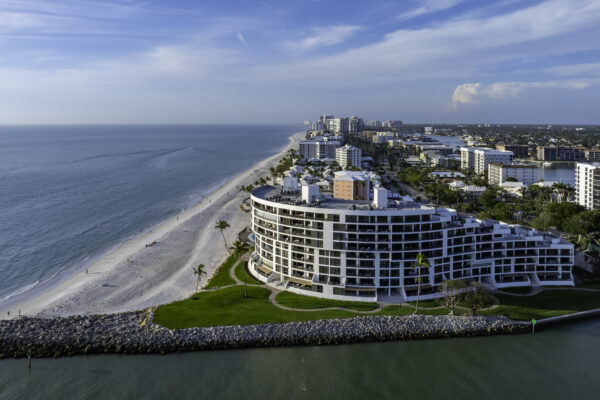 Admiralty Point Doctors Pass Naples Aerial Stock Photography-5