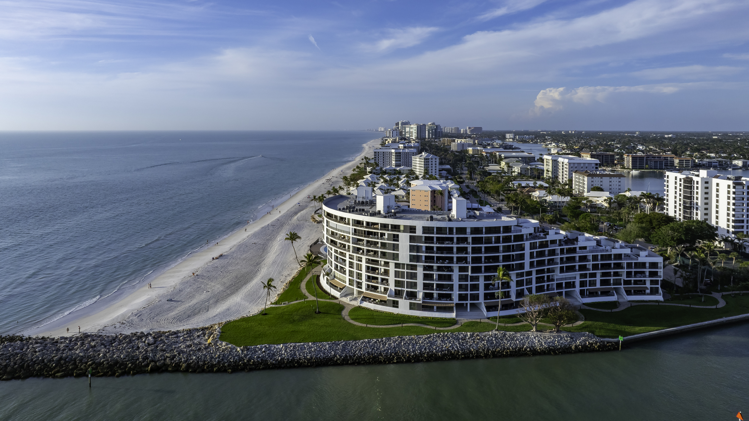 Admiralty Point Doctors Pass Naples Aerial Stock Photography-5