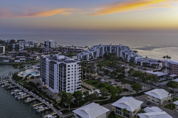 Admiralty Point Doctors Pass Naples Aerial Stock Photography-9