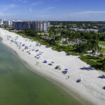 Lowdermilk Park Beach Naples Aerial Stock Photography-4