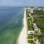 Bay Colony Pelican Bay Beach Naples Aerial Stock Photography