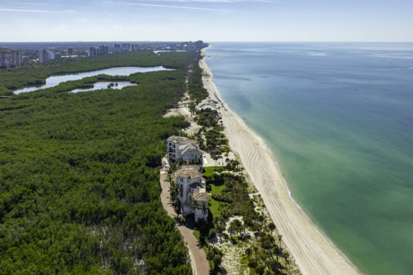 Bay Colony Pelican Bay Beach Naples Aerial Stock Photography-3