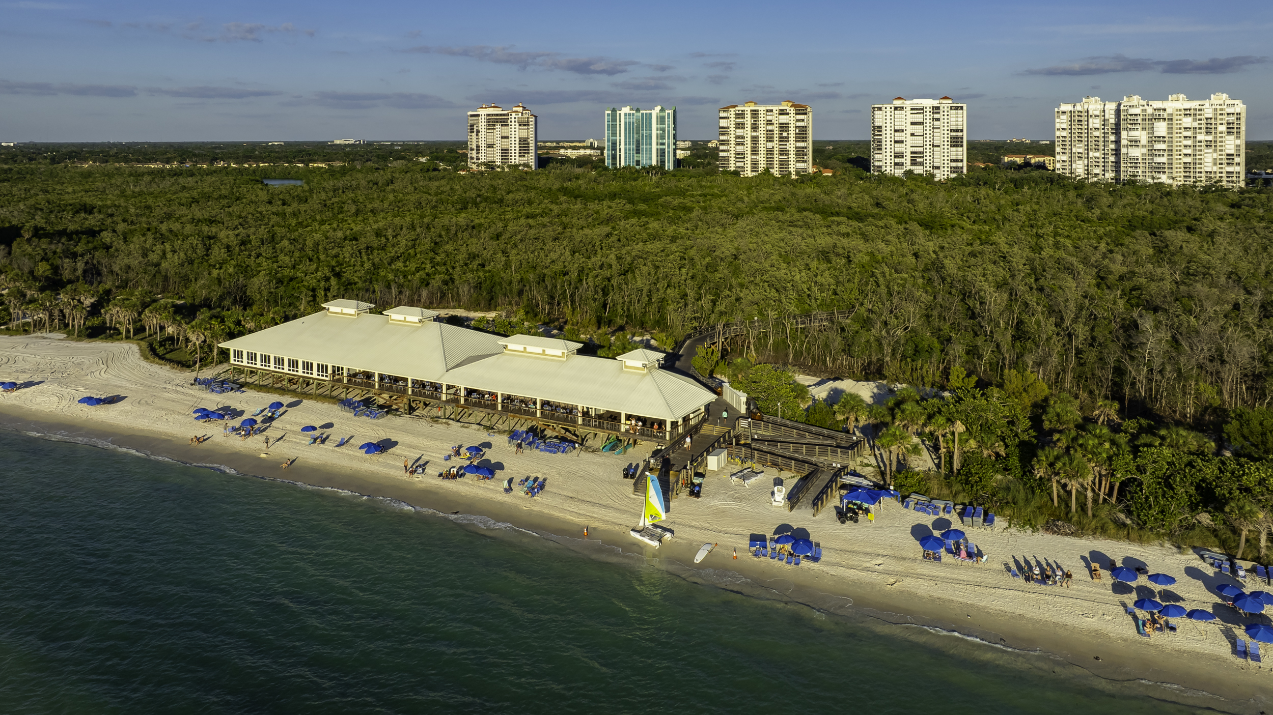Bay Colony Pelican Bay Beach Naples Aerial Stock Photography-5