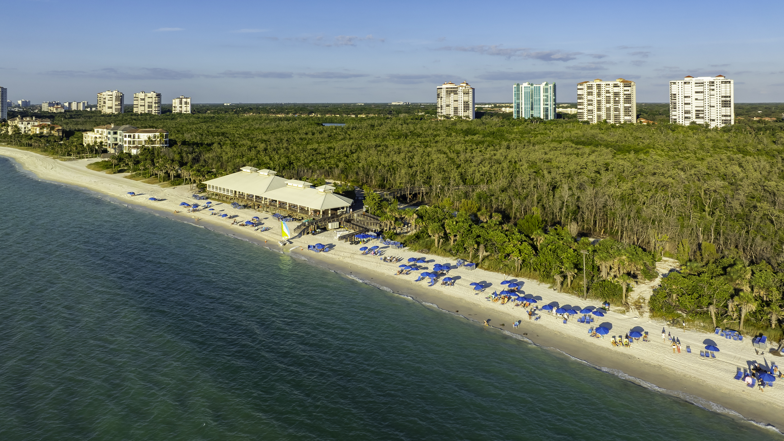 Bay Colony Pelican Bay Beach Naples Aerial Stock Photography-6