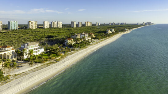 Bay Colony Pelican Bay Beach Naples Aerial Stock Photography-7
