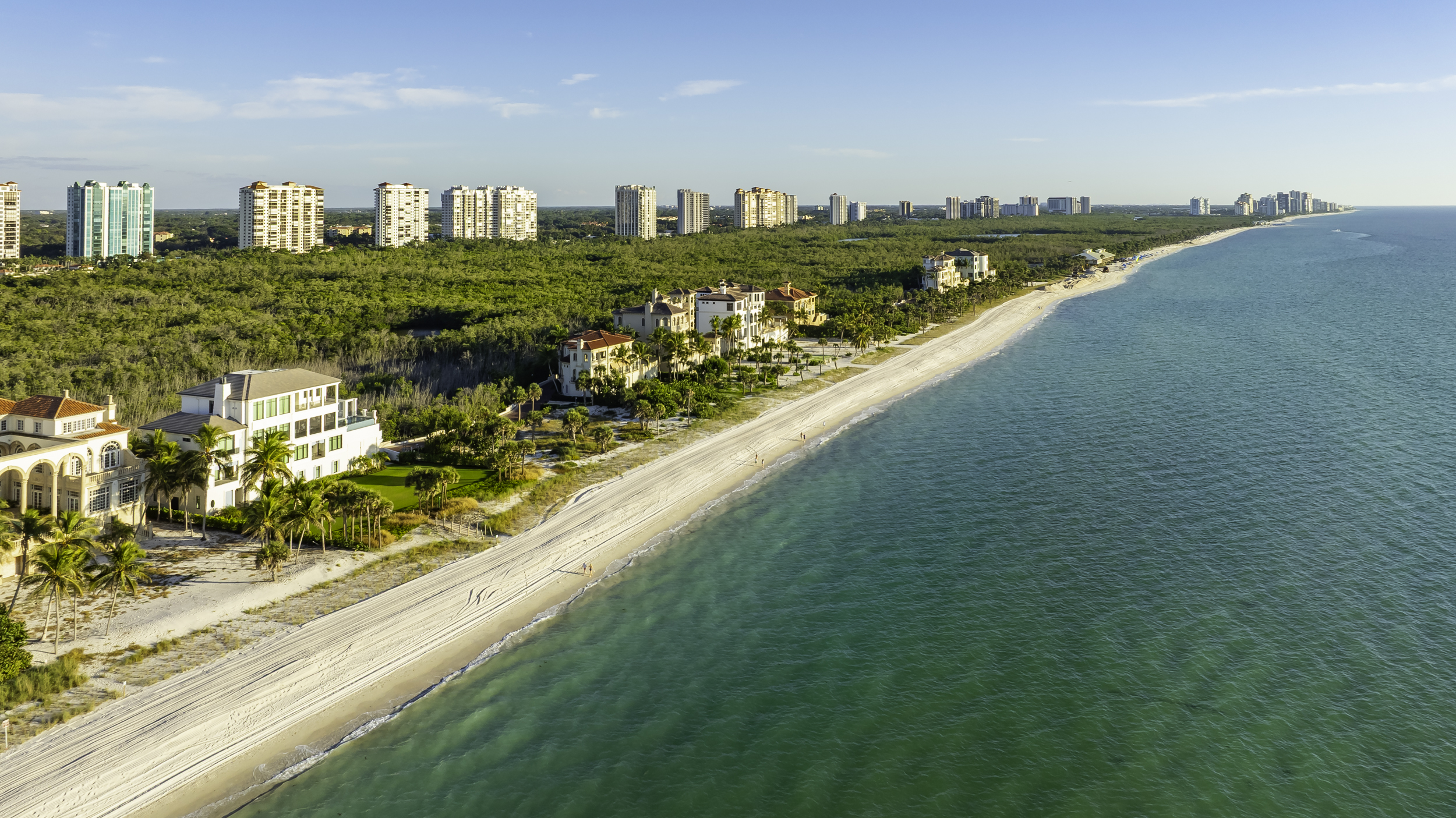 Bay Colony Pelican Bay Beach Naples Aerial Stock Photography-7