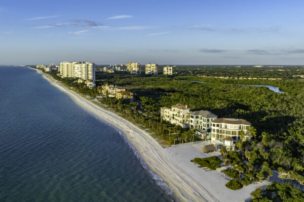 Bay Colony Pelican Bay Beach Naples Aerial Stock Photography-9