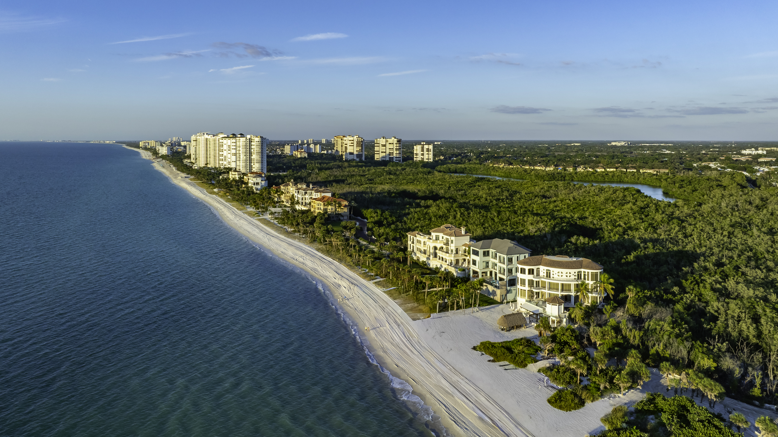 Bay Colony Pelican Bay Beach Naples Aerial Stock Photography-9