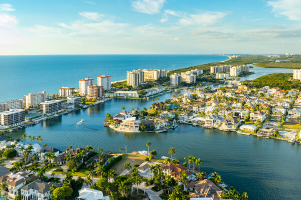 Vanderbilt Beach Conners Naples Aerial Stock Photography