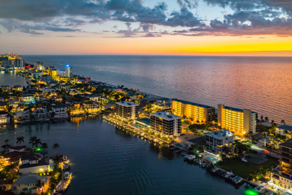Vanderbilt Beach Conners Night Naples Aerial Stock Photography-3