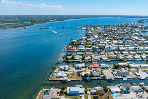 Matlacha Pine Island aerial Stock Photography