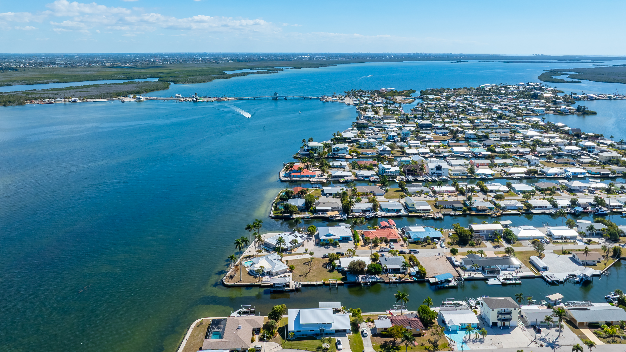 Matlacha Pine Island aerial Stock Photography