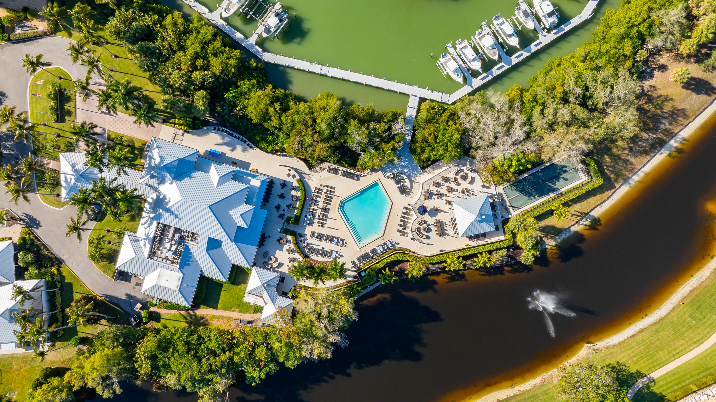 Wiggins Pass Tarpon Naples Aerial Stock Photography-2