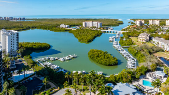 Wiggins Pass Tarpon Naples Aerial Stock Photography-3