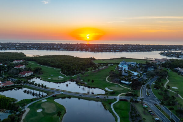 Windstar Naples Bay Sunset Aerial Stock Photography-5