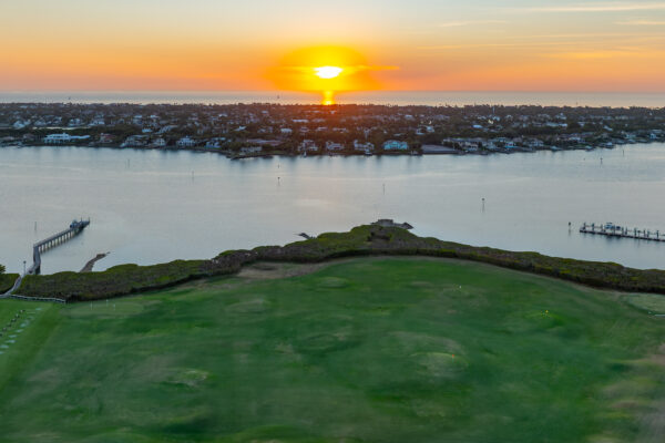 Windstar Naples Bay Sunset Aerial Stock Photography