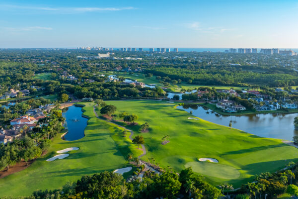 Bay Colony Golf Pelican Marsh Naples Aerial Stock Photography-5