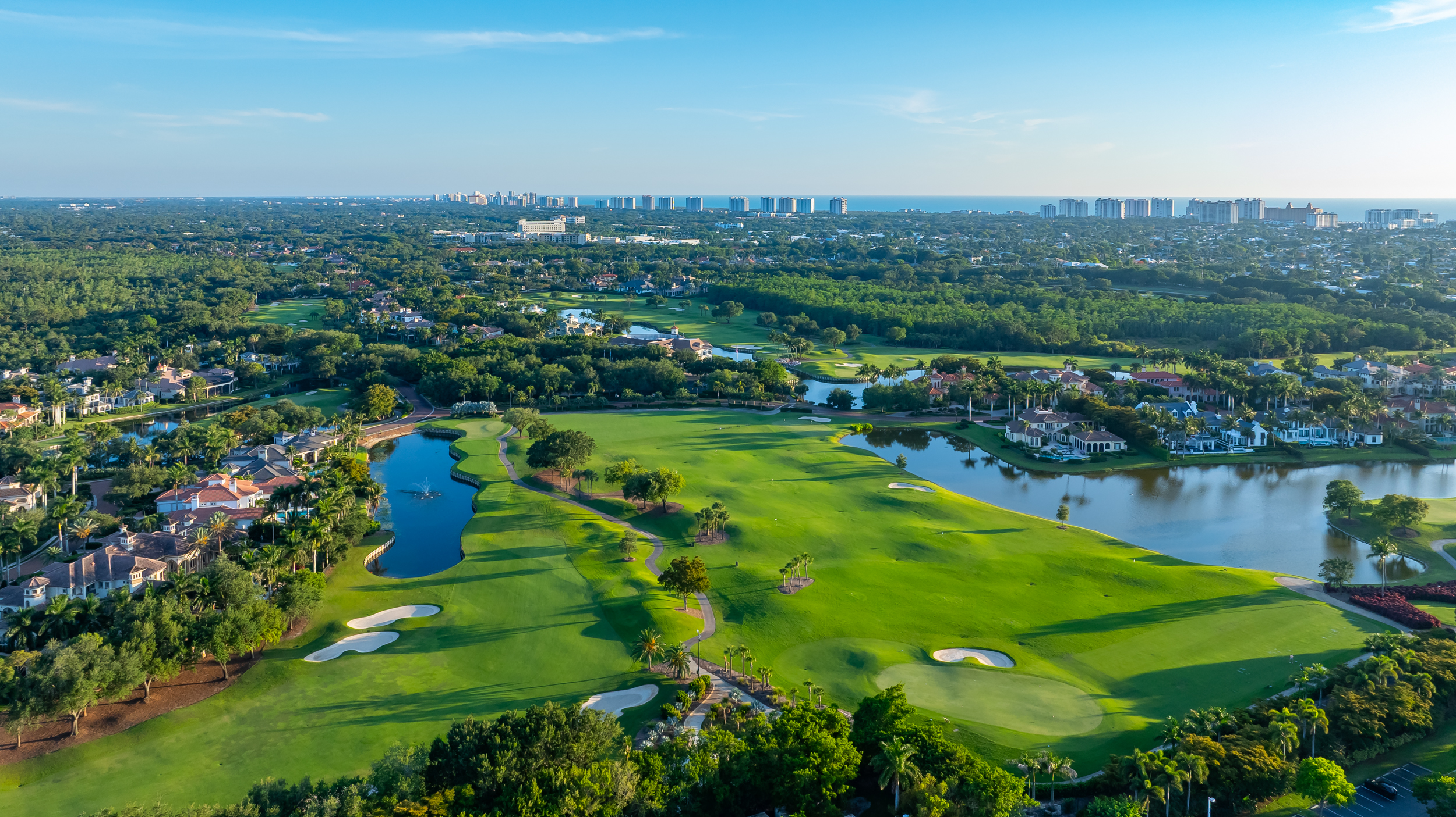 Bay Colony Golf Pelican Marsh Naples Aerial Stock Photography-5